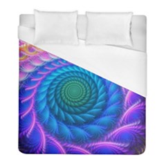 Peacock Feather Fractal Duvet Cover (full/ Double Size) by Wav3s