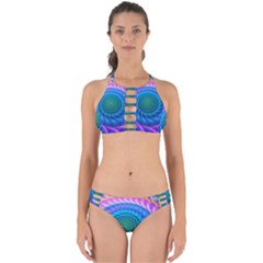 Peacock Feather Fractal Perfectly Cut Out Bikini Set