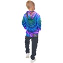 Peacock Feather Fractal Kids  Hooded Pullover View2