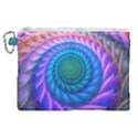 Peacock Feather Fractal Canvas Cosmetic Bag (XL) View1