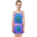 Peacock Feather Fractal Kids  Summer Sun Dress View1