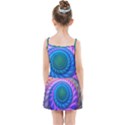 Peacock Feather Fractal Kids  Summer Sun Dress View2