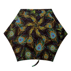 Pattern Feather Peacock Mini Folding Umbrellas by Wav3s