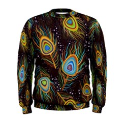 Pattern Feather Peacock Men s Sweatshirt