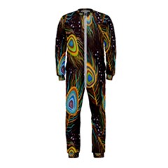 Pattern Feather Peacock Onepiece Jumpsuit (kids)