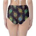 Pattern Feather Peacock Classic High-Waist Bikini Bottoms View2