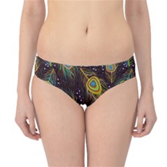 Pattern Feather Peacock Hipster Bikini Bottoms by Wav3s