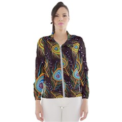 Pattern Feather Peacock Women s Windbreaker