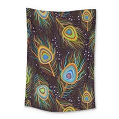 Pattern Feather Peacock Small Tapestry