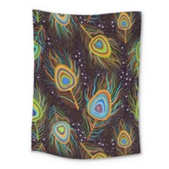 Pattern Feather Peacock Medium Tapestry