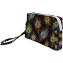 Pattern Feather Peacock Wristlet Pouch Bag (Small) View1