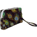 Pattern Feather Peacock Wristlet Pouch Bag (Small) View2