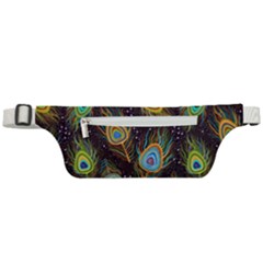 Pattern Feather Peacock Active Waist Bag