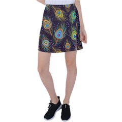 Pattern Feather Peacock Tennis Skirt by Wav3s