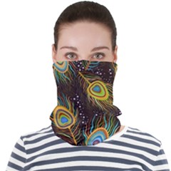 Pattern Feather Peacock Face Seamless Bandana (adult) by Wav3s