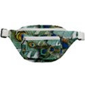 Peacock Feathers Blue Green Texture Fanny Pack View1