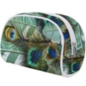 Peacock Feathers Blue Green Texture Make Up Case (Large) View2