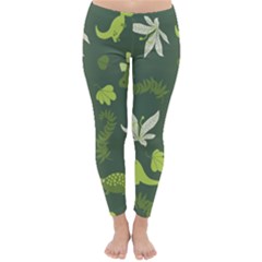 Cute Dinosaur Pattern Classic Winter Leggings