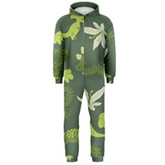 Cute Dinosaur Pattern Hooded Jumpsuit (men)