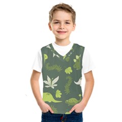 Cute Dinosaur Pattern Kids  Basketball Tank Top by Wav3s