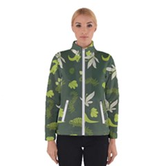 Cute Dinosaur Pattern Women s Bomber Jacket