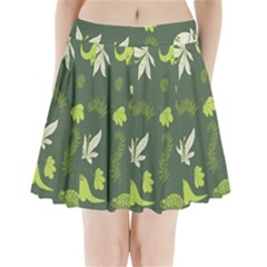 Cute Dinosaur Pattern Pleated Mini Skirt by Wav3s