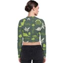 Cute Dinosaur Pattern Long Sleeve Zip Up Bomber Jacket View2