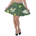 Cute Dinosaur Pattern Velvet Skater Skirt View1