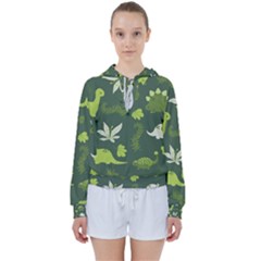 Cute Dinosaur Pattern Women s Tie Up Sweat