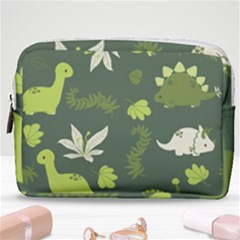 Cute Dinosaur Pattern Make Up Pouch (medium) by Wav3s