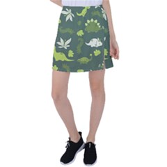 Cute Dinosaur Pattern Tennis Skirt by Wav3s