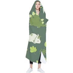 Cute Dinosaur Pattern Wearable Blanket by Wav3s