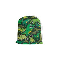 Dino Kawaii Drawstring Pouch (small) by Wav3s