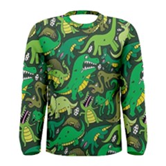 Dino Kawaii Men s Long Sleeve Tee