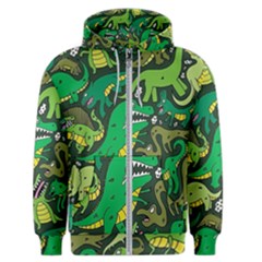 Dino Kawaii Men s Zipper Hoodie