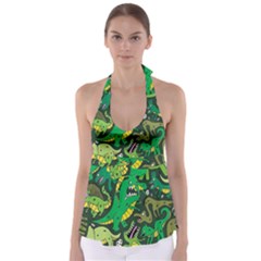 Dino Kawaii Babydoll Tankini Top by Wav3s