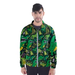 Dino Kawaii Men s Windbreaker