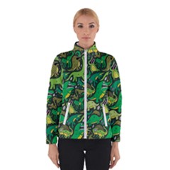 Dino Kawaii Women s Bomber Jacket