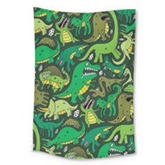 Dino Kawaii Large Tapestry