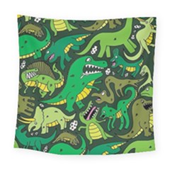 Dino Kawaii Square Tapestry (large)