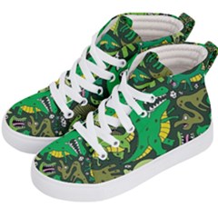 Dino Kawaii Kids  Hi-top Skate Sneakers by Wav3s