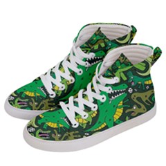 Dino Kawaii Men s Hi-top Skate Sneakers by Wav3s