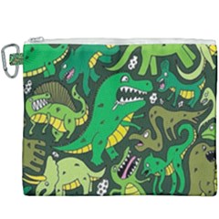 Dino Kawaii Canvas Cosmetic Bag (xxxl) by Wav3s