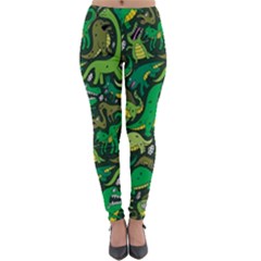 Dino Kawaii Lightweight Velour Leggings by Wav3s