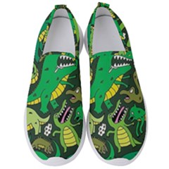 Dino Kawaii Men s Slip On Sneakers by Wav3s