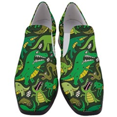 Dino Kawaii Women Slip On Heel Loafers by Wav3s