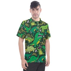 Dino Kawaii Men s Polo Tee by Wav3s