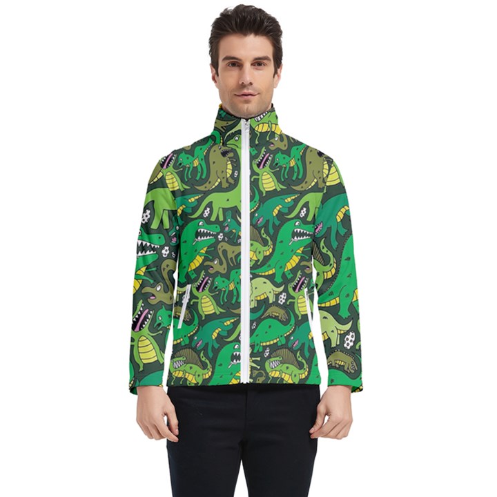 Dino Kawaii Men s Bomber Jacket