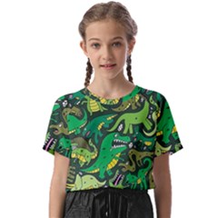 Dino Kawaii Kids  Basic Tee by Wav3s