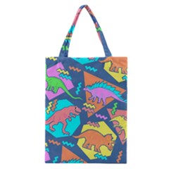 Dinosaur Pattern Classic Tote Bag by Wav3s